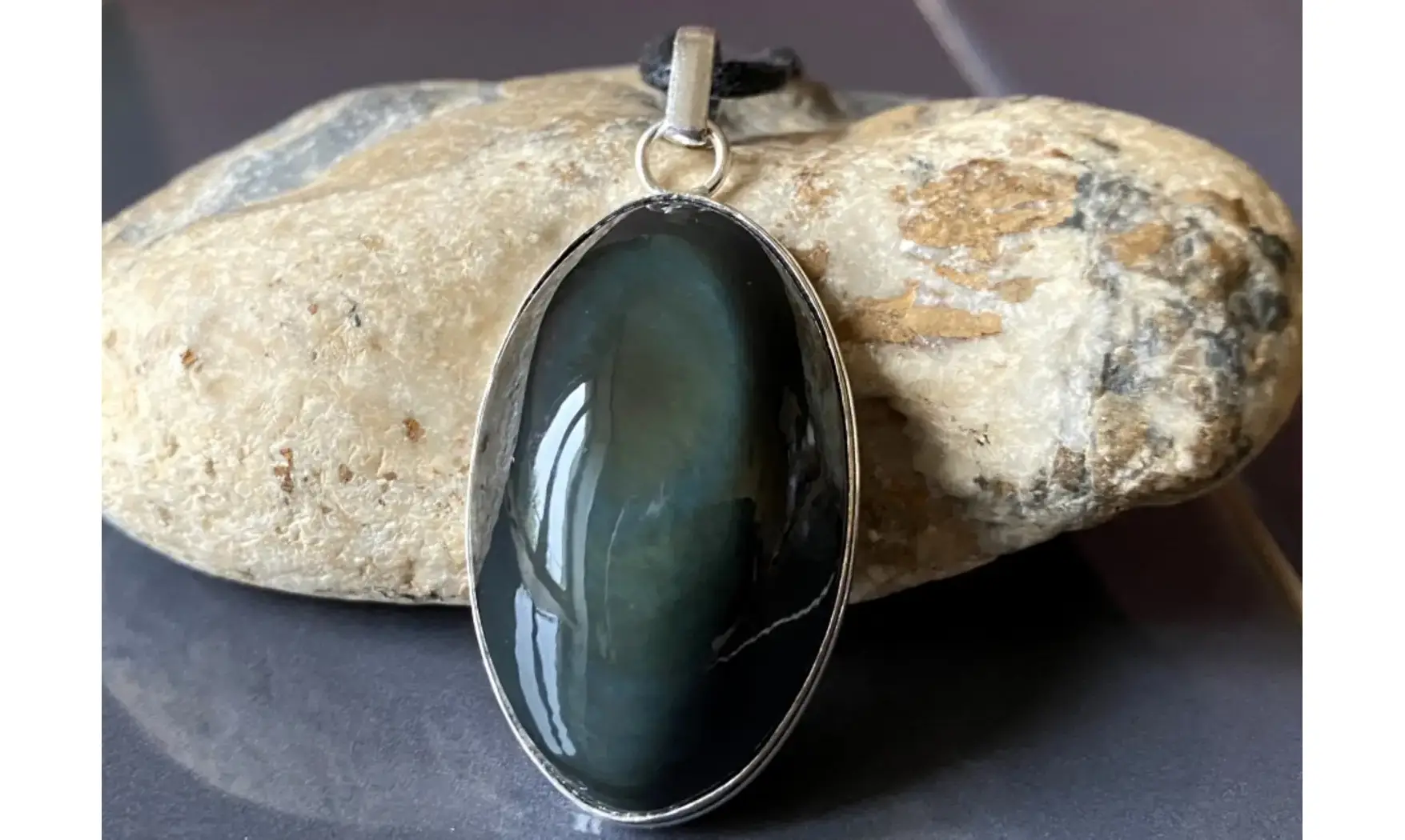 Obsidienne Oeil Céleste pendentif