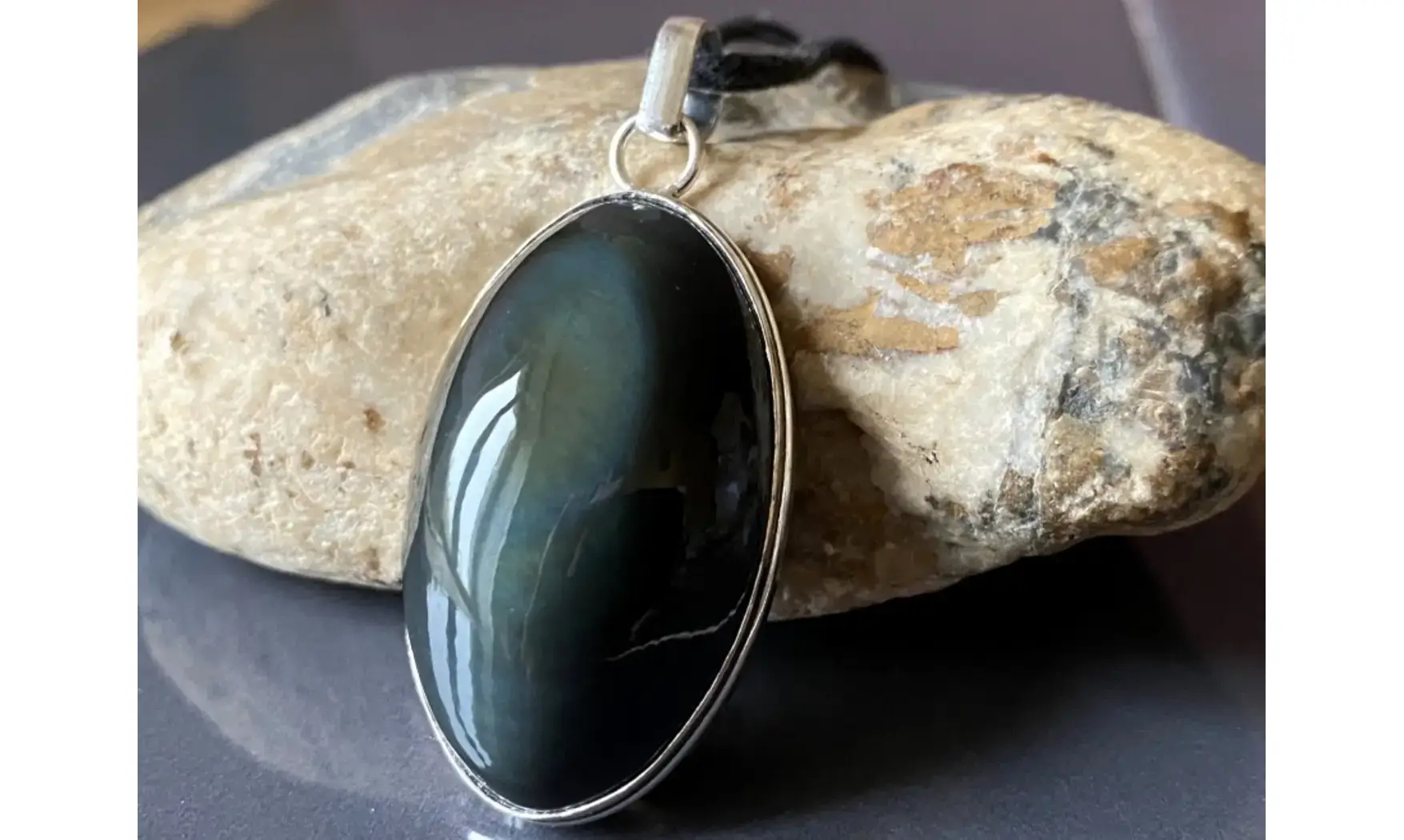 Obsidienne Oeil Céleste pendentif