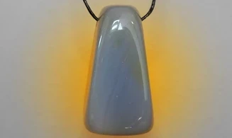 Agate stone drilled pendant