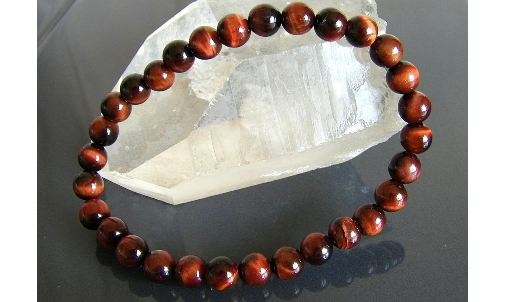 Oeil de Taureau pierres Boules bracelet