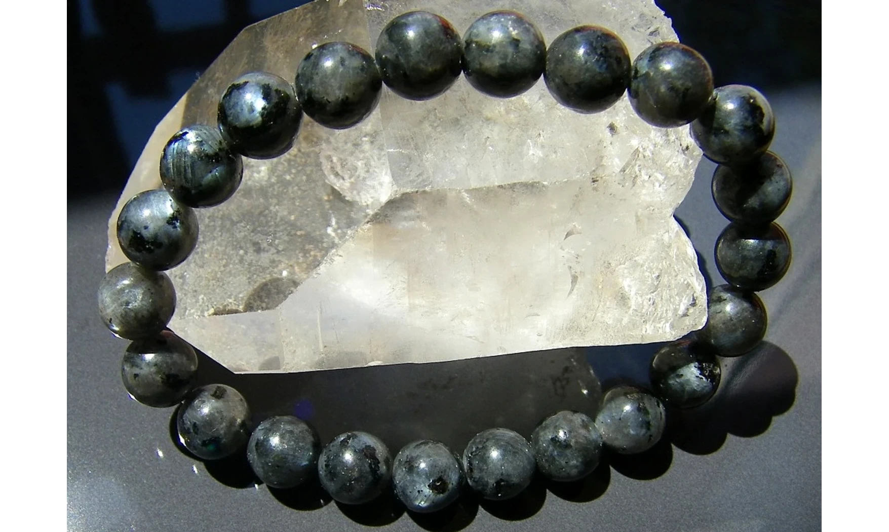 Labradorite pierres Boules bracelet
