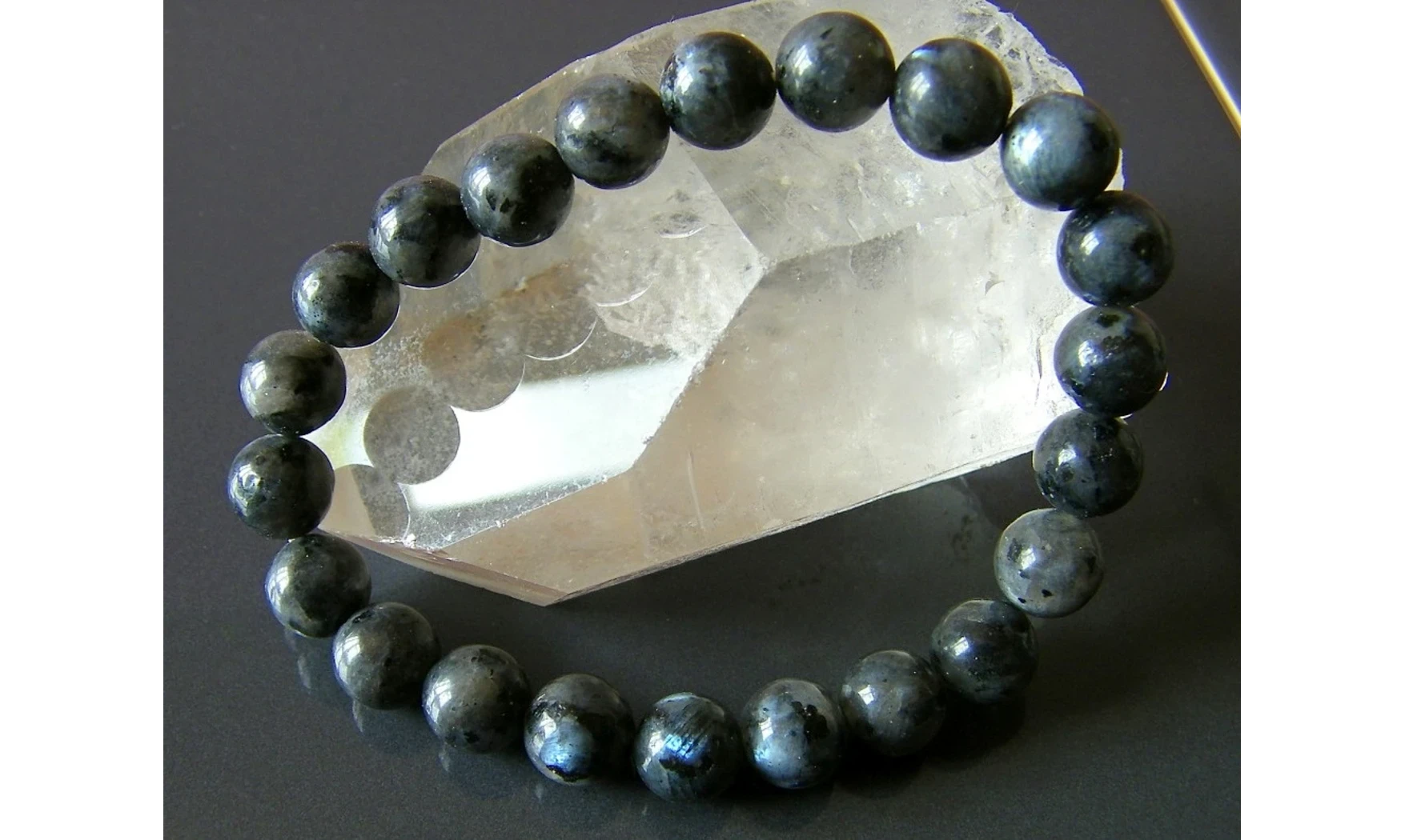 Labradorite pierres Boules bracelet