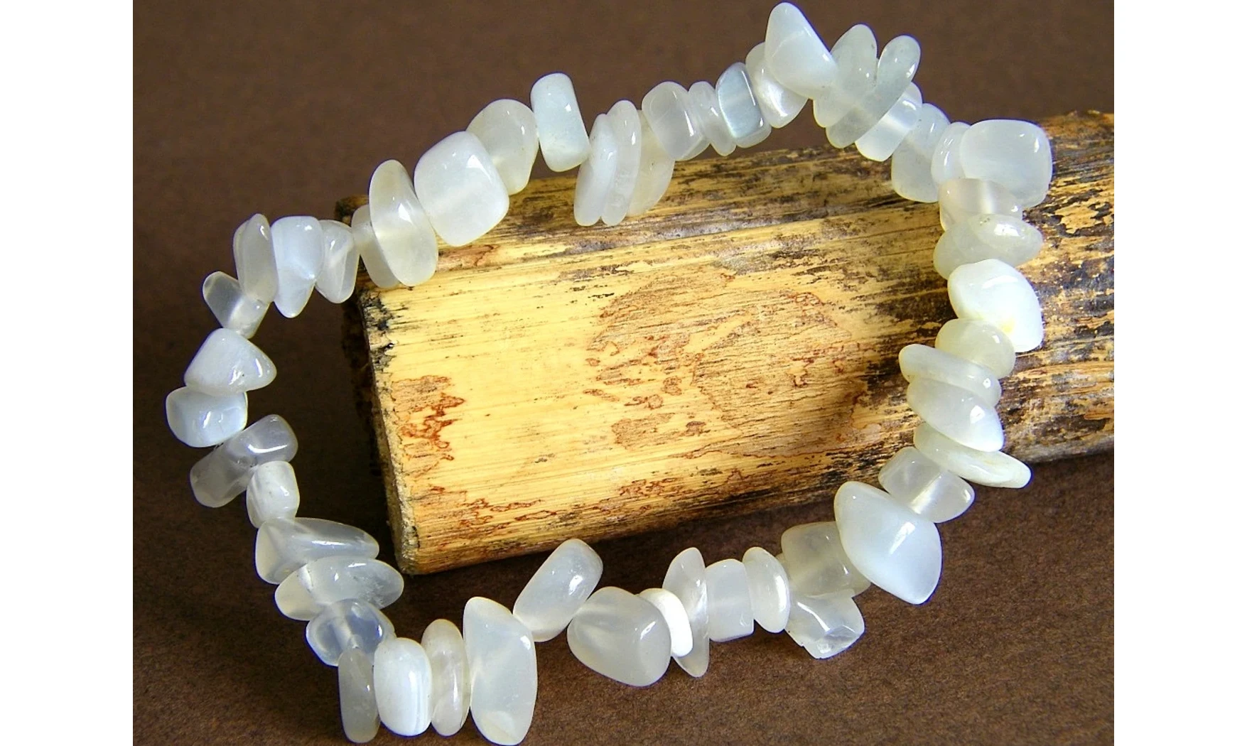 Pierre de Lune pierres Baroque bracelet