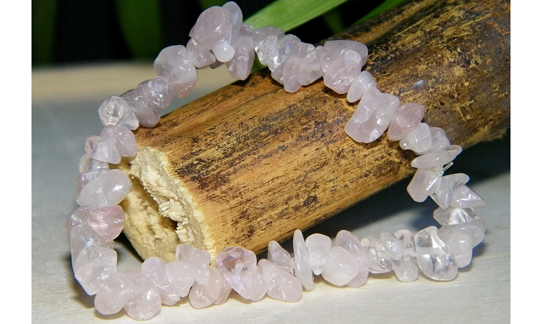 Quartz Rose pierres Baroque bracelet