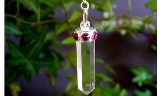 Maharadja Cristal de roche Pendule