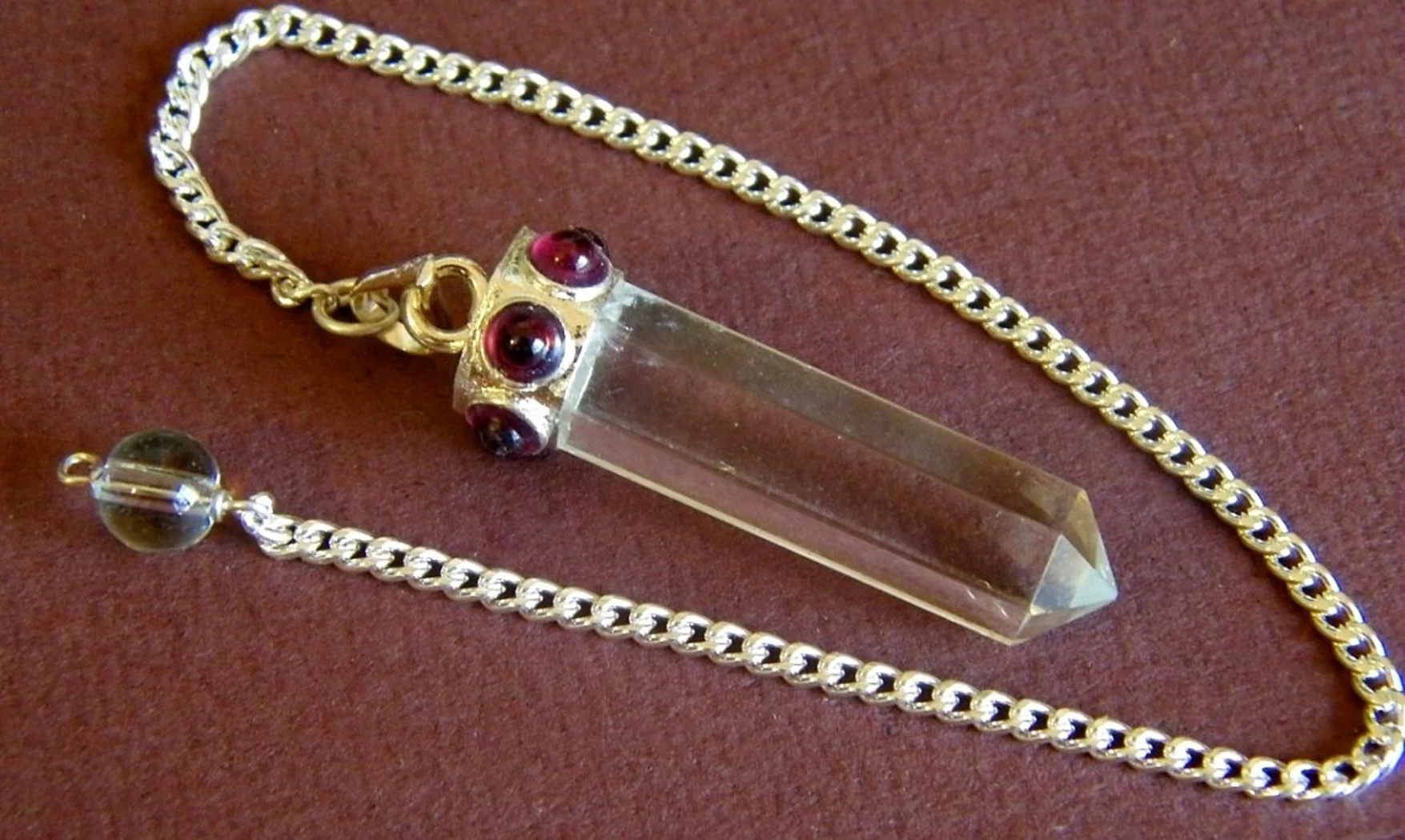Maharadja Cristal de roche Pendule