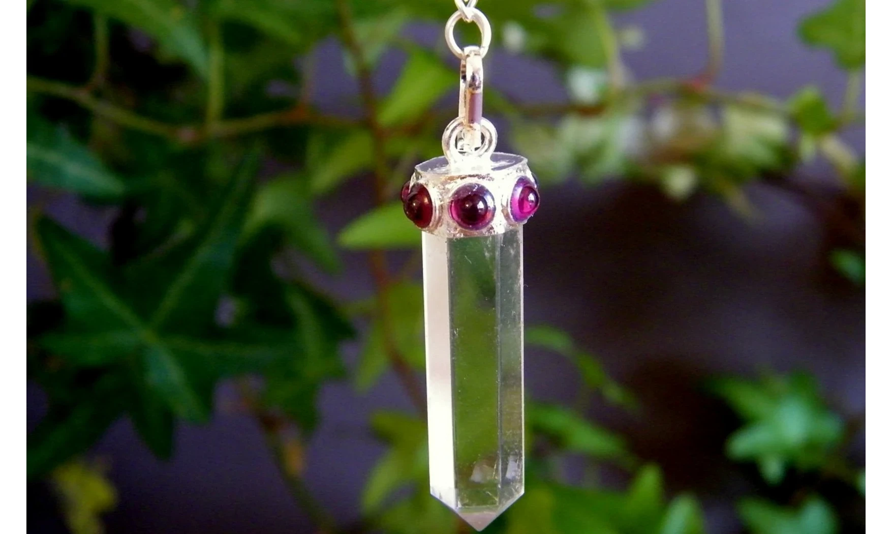 Maharadja Cristal de roche Pendule