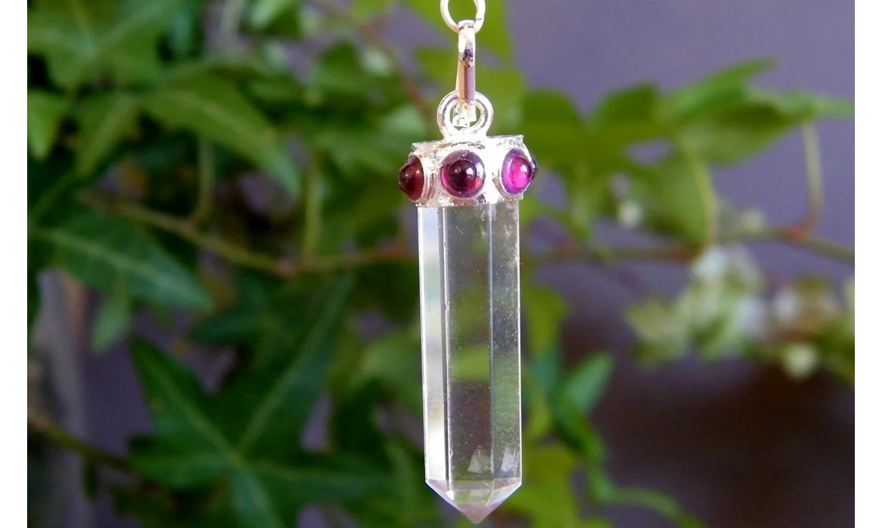 Maharadja Cristal de roche Pendule