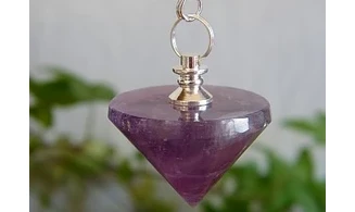 Amethyst cone pendulum