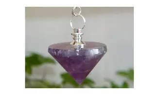 Amethyst cone pendulum
