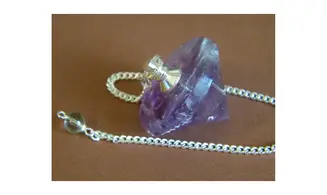 Améthyste pierre Toupie pendule