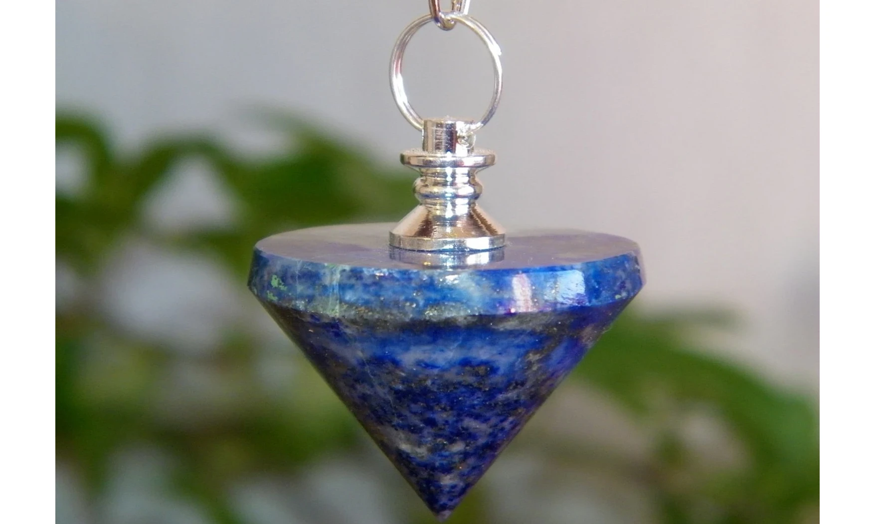 Lapis lazuli pierre Toupie pendule