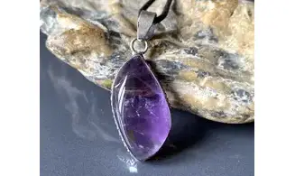 Améthyste pierre pendentif & Argent