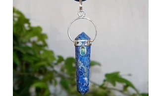 Lapis lazuli pierre Pointe pendentif