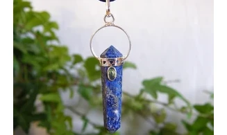Lapis lazuli pierre Pointe pendentif
