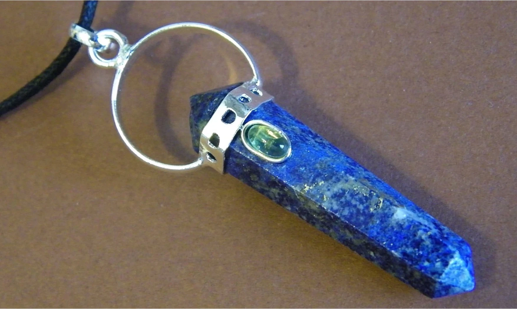 Lapis lazuli pierre Pointe pendentif