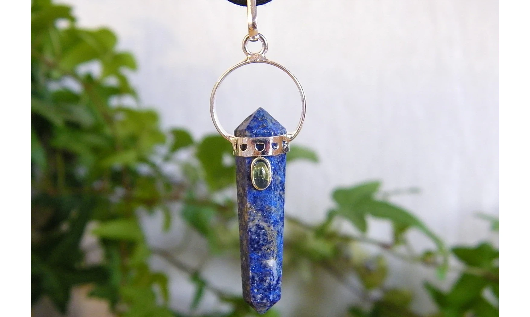 Lapis lazuli pierre Pointe pendentif