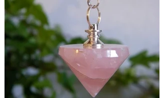 Rose Quartz cone pendulum