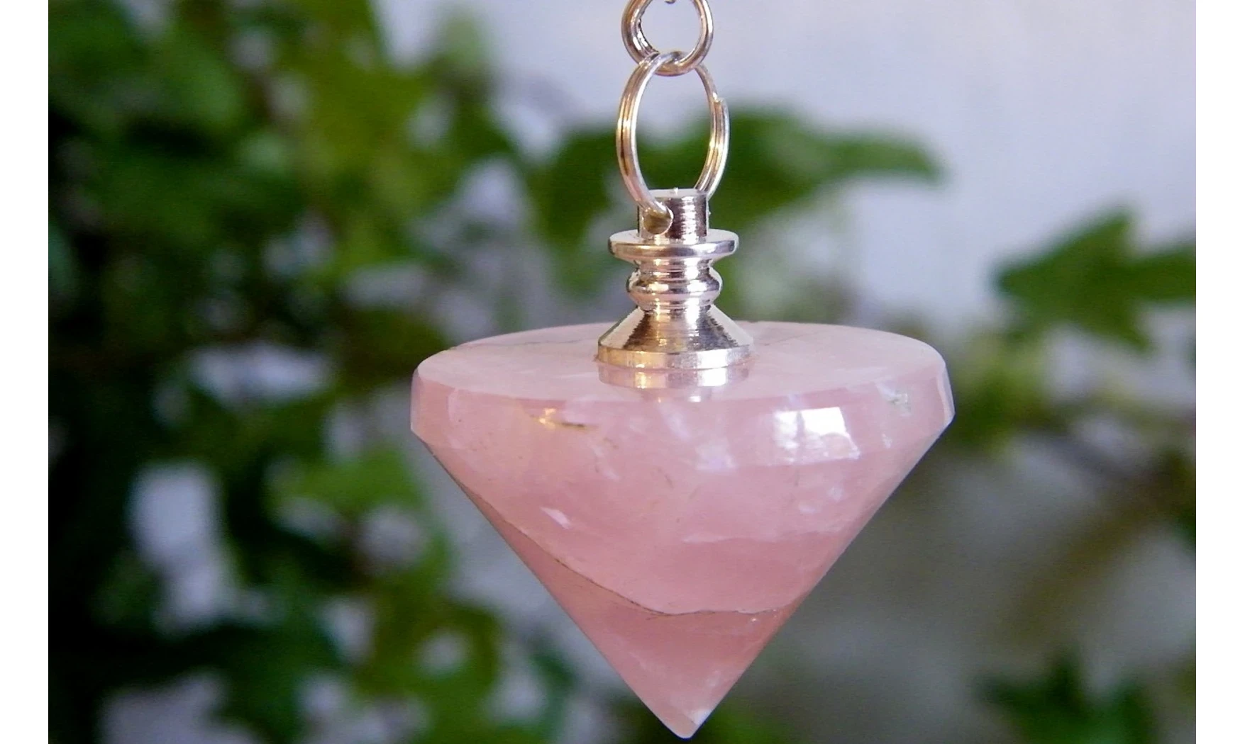 Quartz rose pierre Toupie pendule