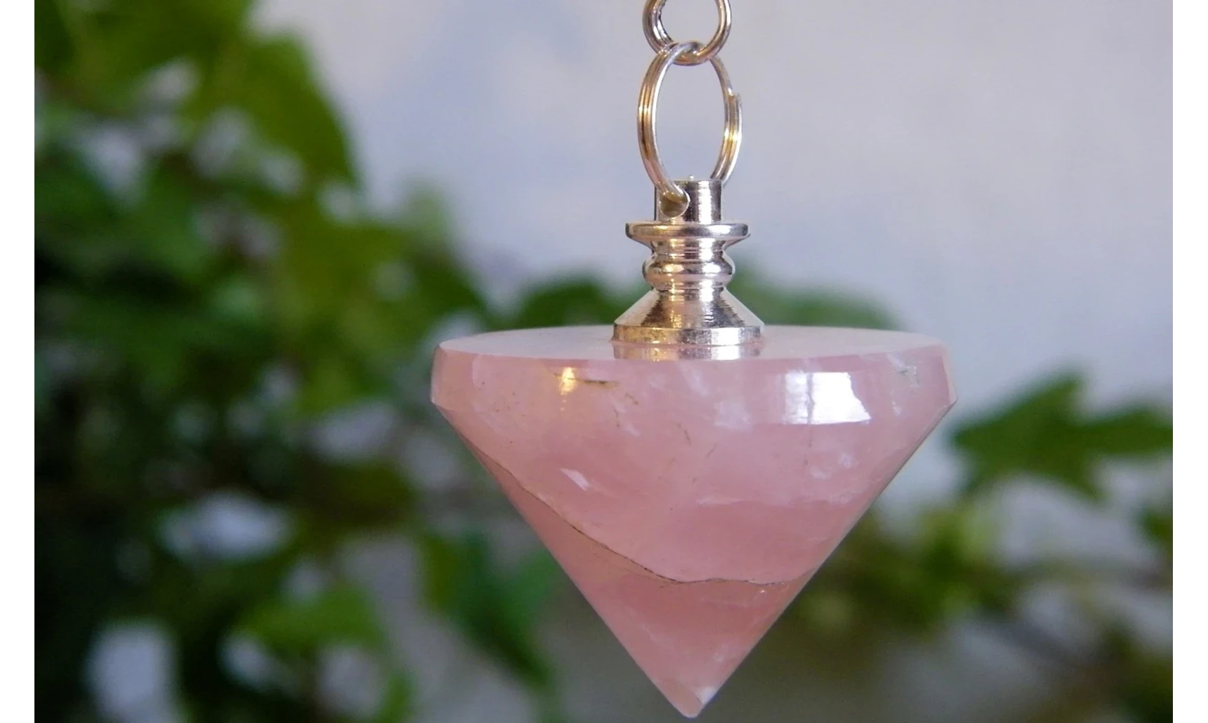Quartz rose pierre Toupie pendule