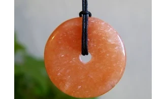 Red Calcite Donut