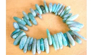 Amazonite bracelet Baroque Long