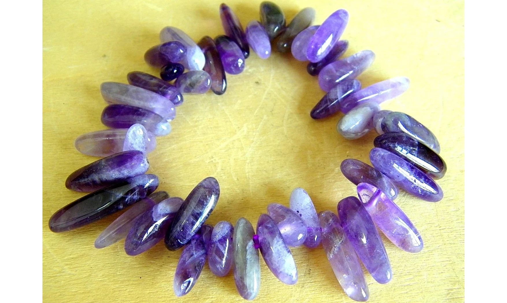 Améthyste bracelet Baroque Long
