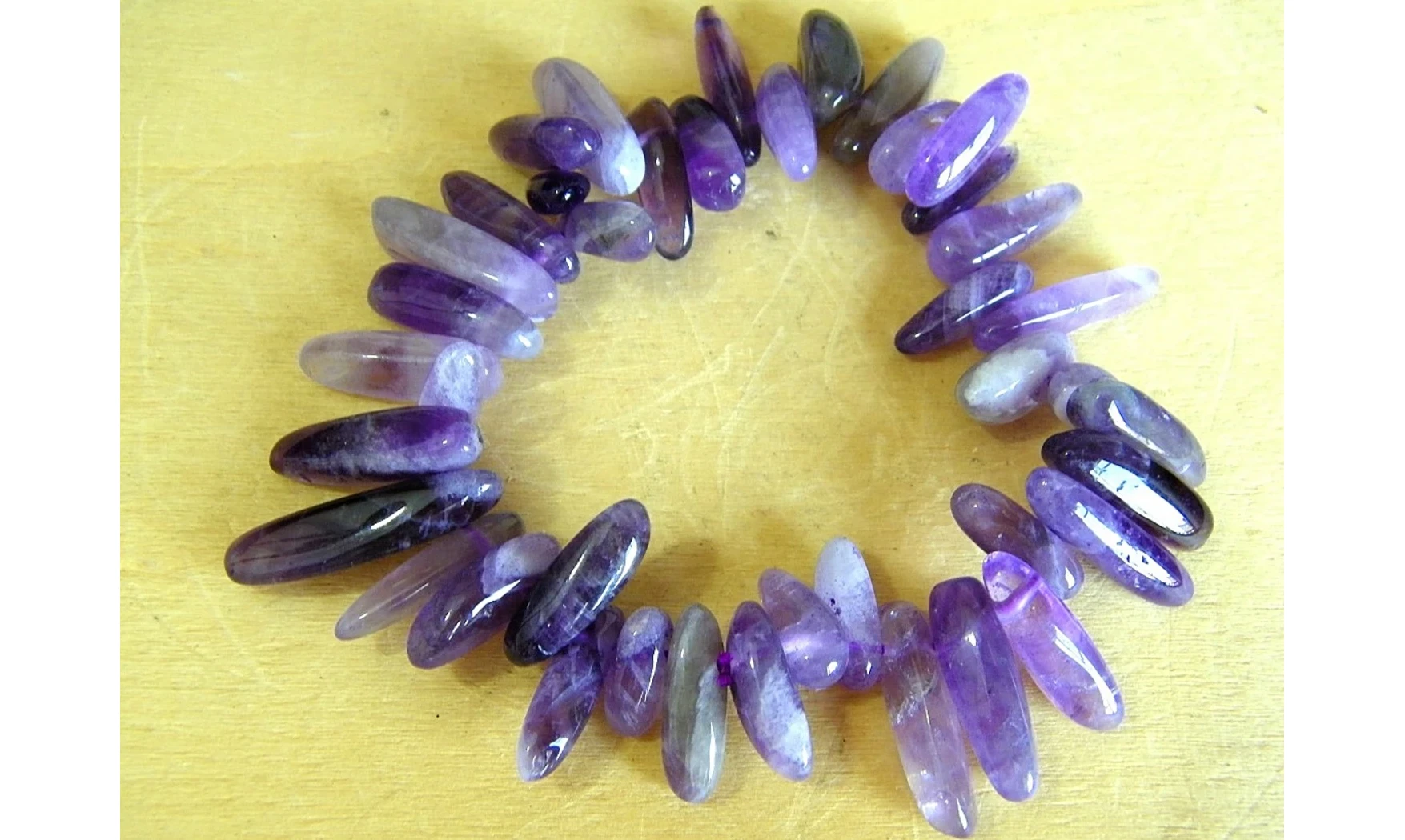 Améthyste bracelet Baroque Long