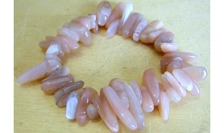 Moonstone Chips longs Bracelet