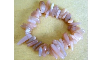 Moonstone Chips longs Bracelet