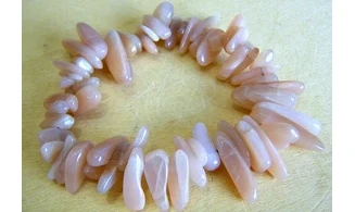 Moonstone Chips longs Bracelet