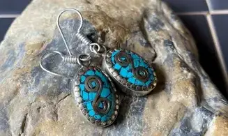 Tibetan Turquoise Earring