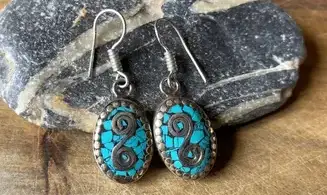 Tibetan Turquoise Earring