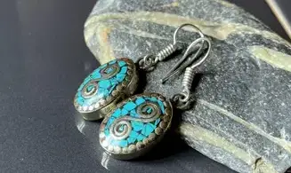 Tibetan Turquoise Earring