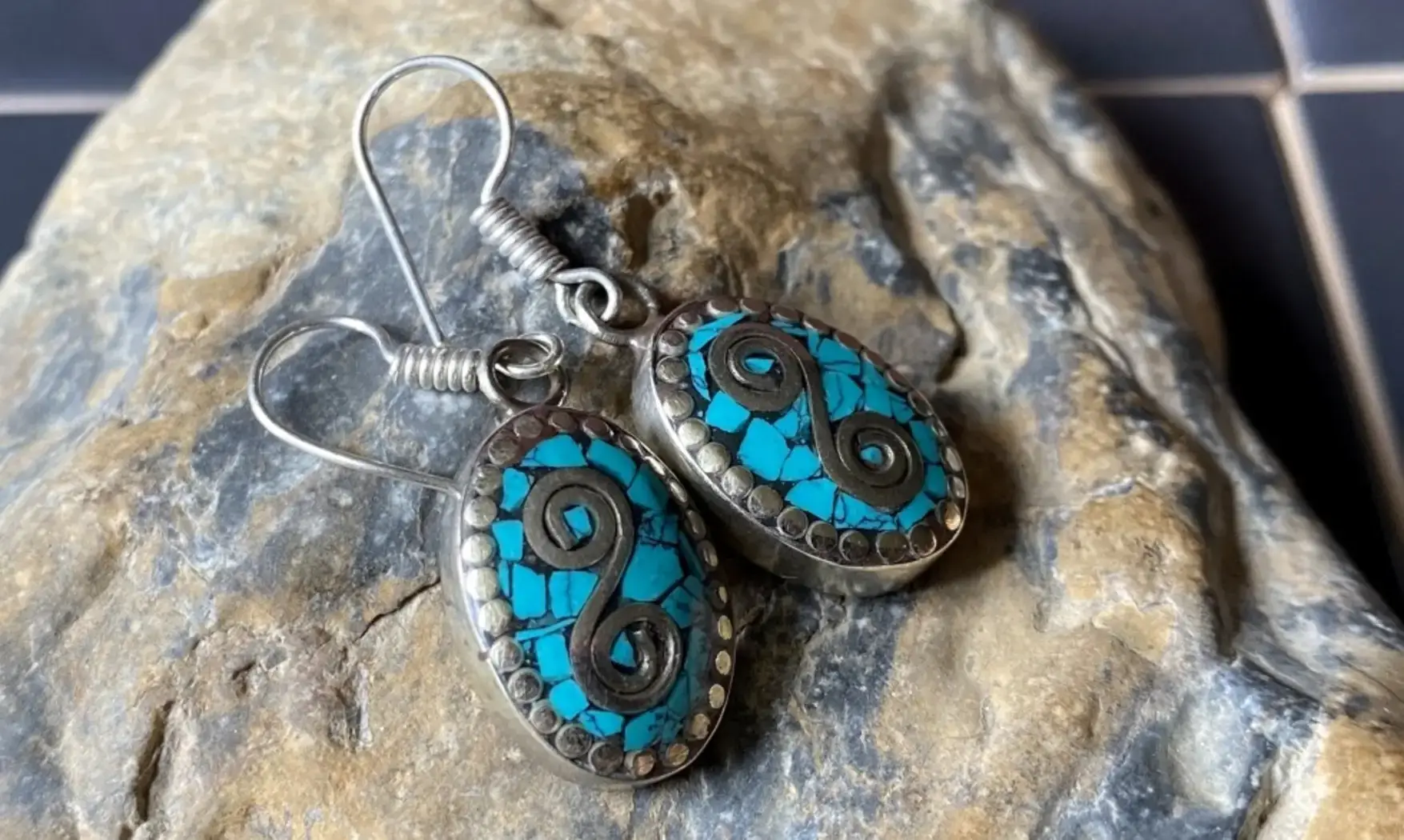 Tibetan Turquoise Earring