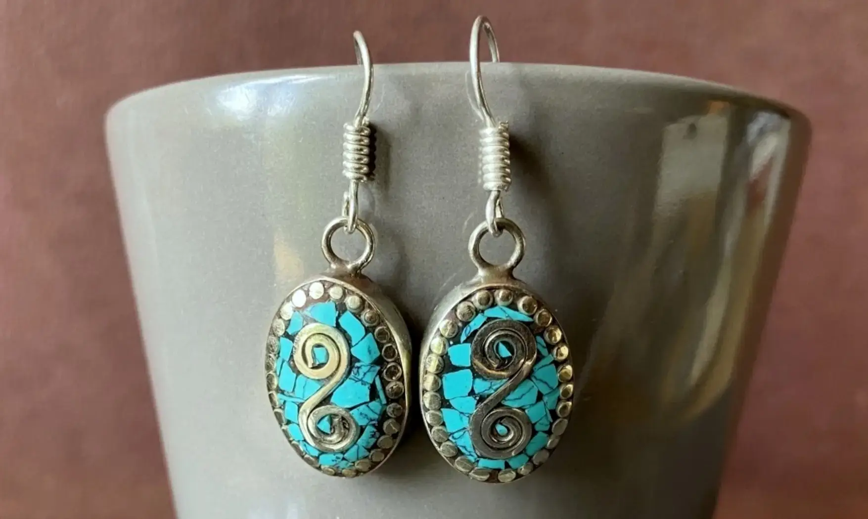 Tibetan Turquoise Earring