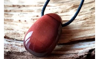 Oeil de Taureau pierre percée pendentif