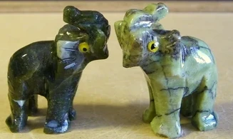 Éléphant pierre Serpentine