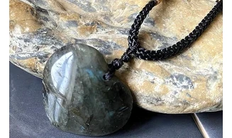 Labradorite Coeur pierre pendentif