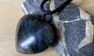 Labradorite Coeur pierre pendentif