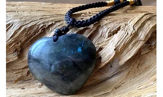 Labradorite Coeur pierre pendentif