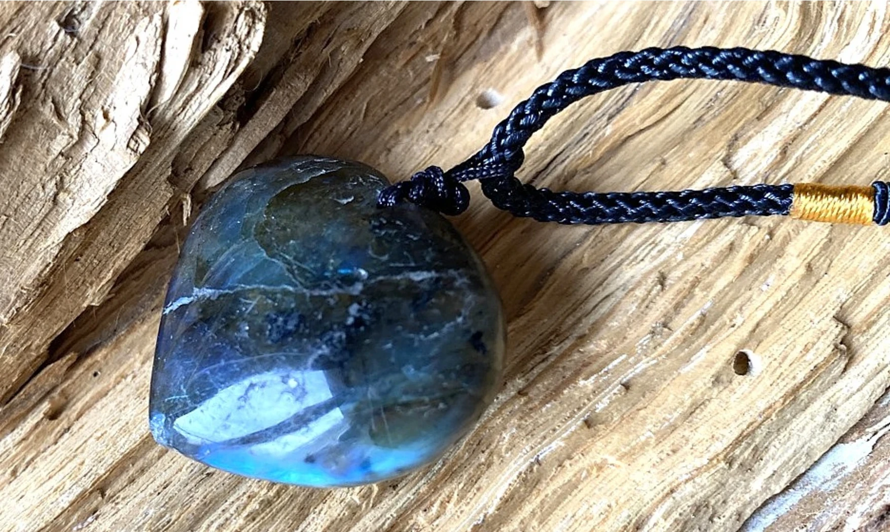 Labradorite Coeur pierre pendentif