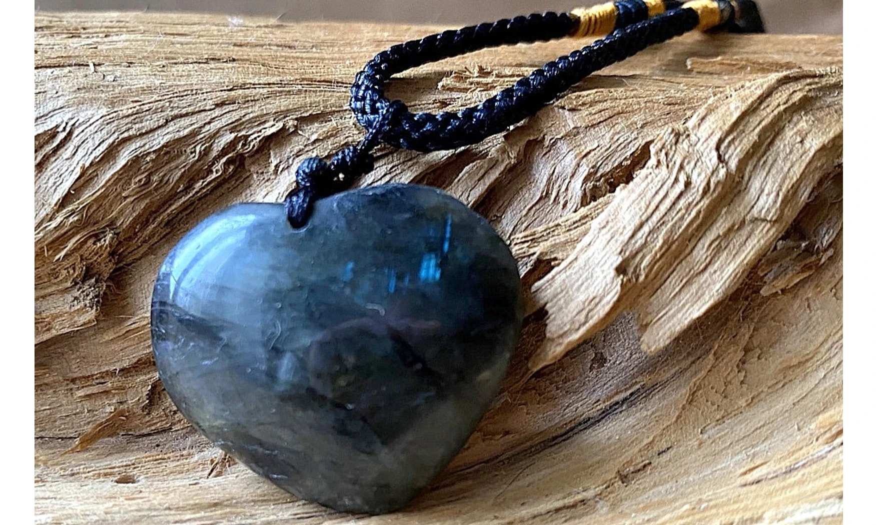 Labradorite Coeur pierre pendentif