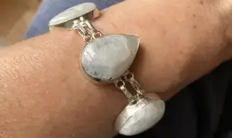 Pierre de Lune bracelet pierres & Argent