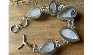 Pierre de Lune bracelet pierres & Argent