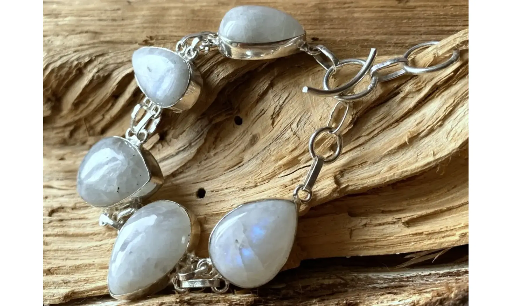Pierre de Lune bracelet pierres & Argent