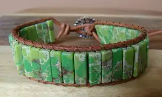 Jaspe Vert Bracelet Nature pierres
