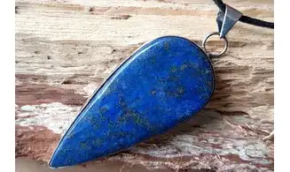 Lapis lazuli pendentif & Argent 2