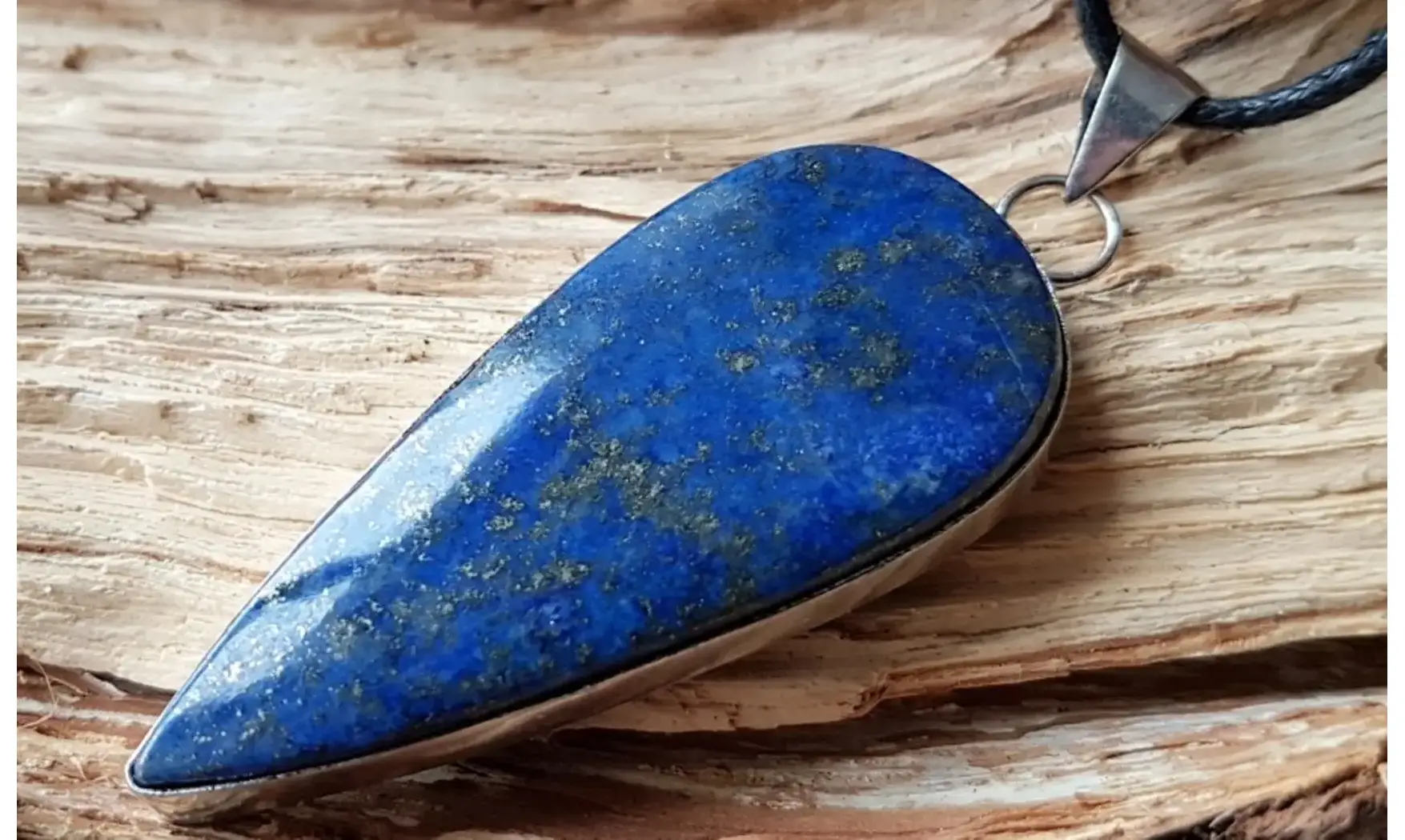 Lapis lazuli pendentif & Argent 2
