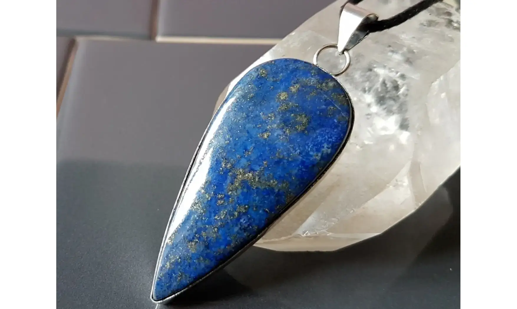 Lapis lazuli pendentif & Argent 2